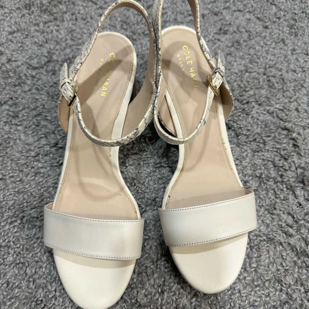 Cole Haan Women's White Heels